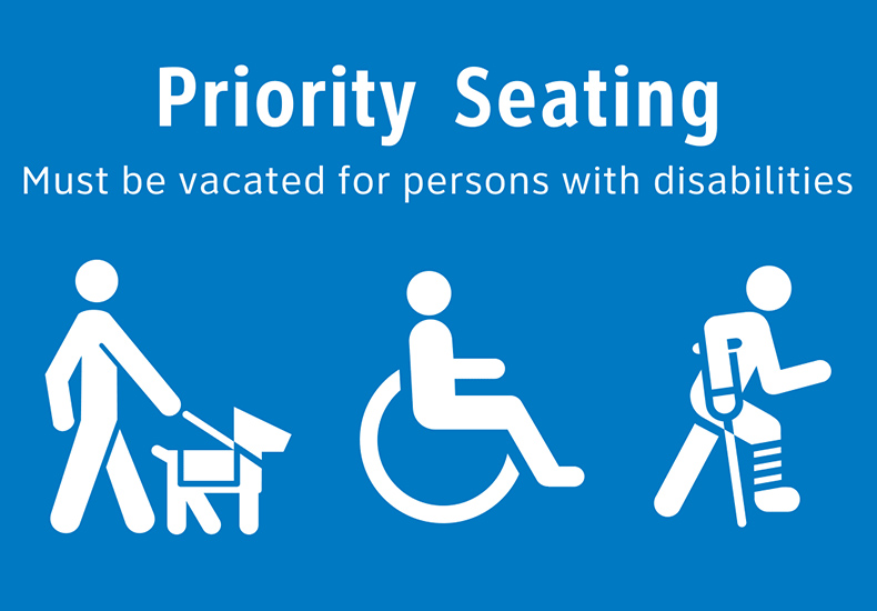 Image of the Priority Seating Sign.