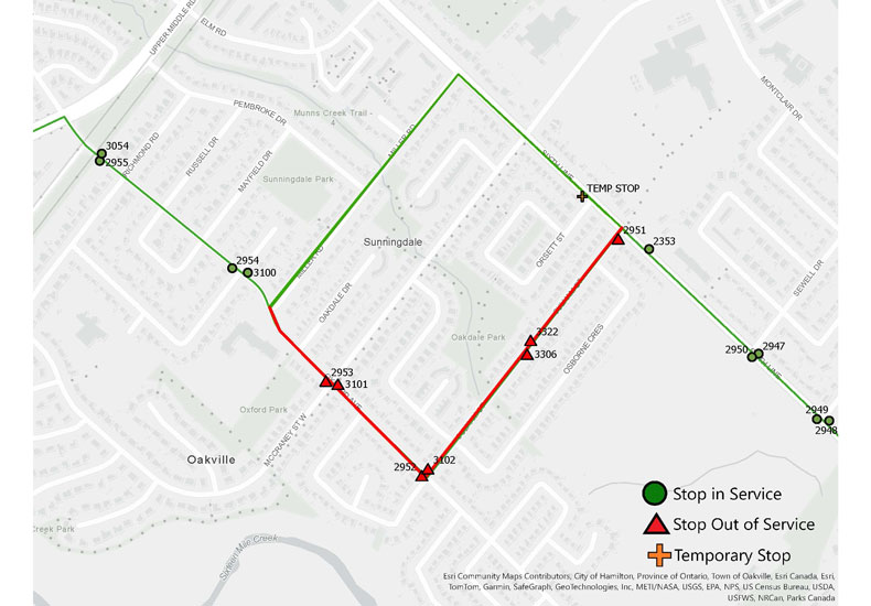 Route 13 detour effective September 19, 2025 map.