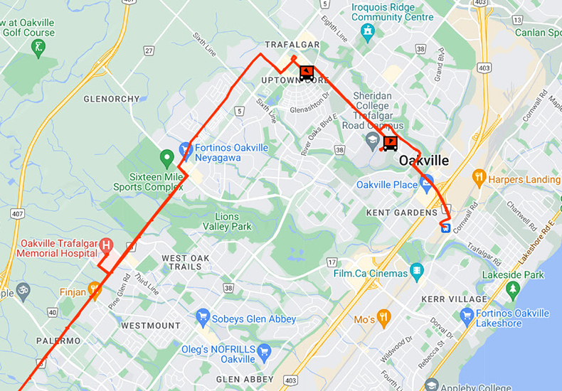 Bus Finder Map screen sample Video/Image
