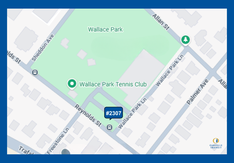 Map of decommissioned stop 2307 location along Route 83, effective September 6, 2026.